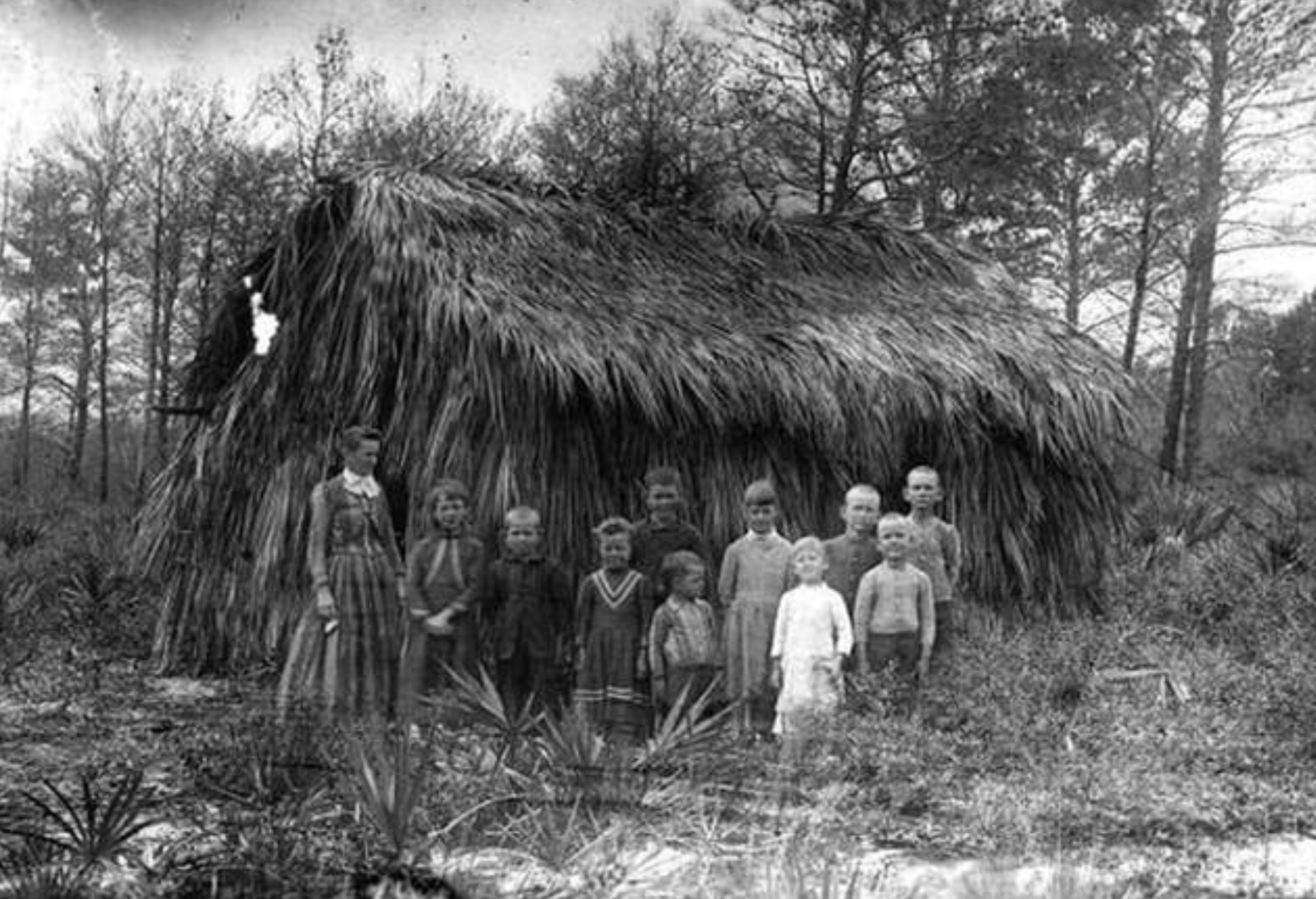 A country schoolhouse in Florida, 1890. 